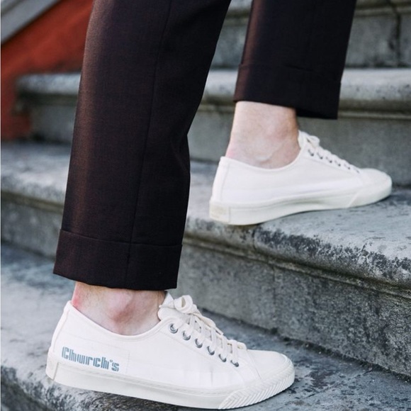 Church’s Southbank Gabardine Sneakers – White – Size 38 – Brand New in Box - Picture 3 of 10